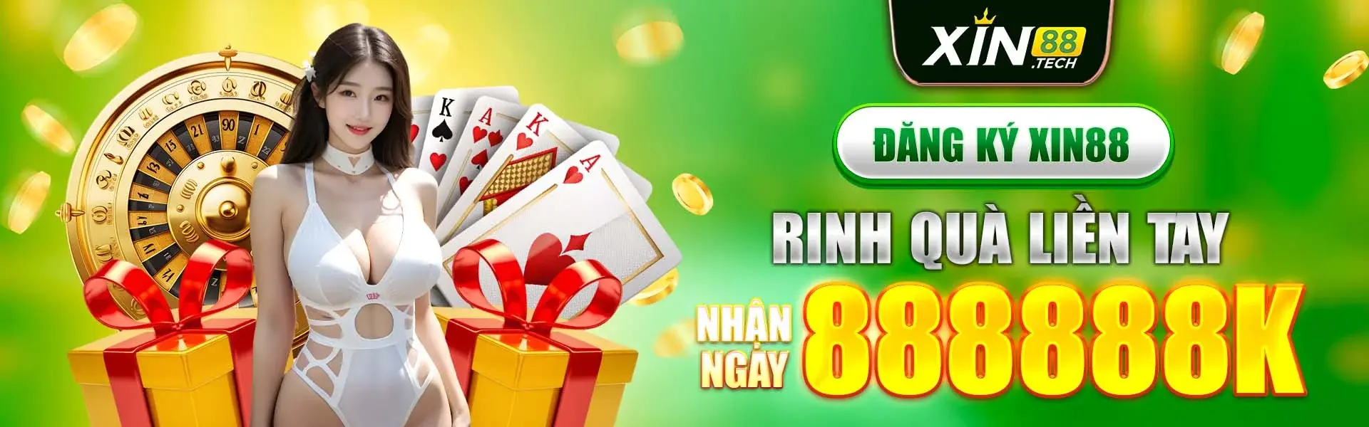 Đăng ký XIN88 - Rinh quà liền tay - Nhận ngay 888888k